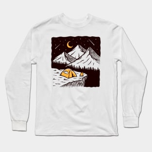 Camping: Go Outside! Long Sleeve T-Shirt